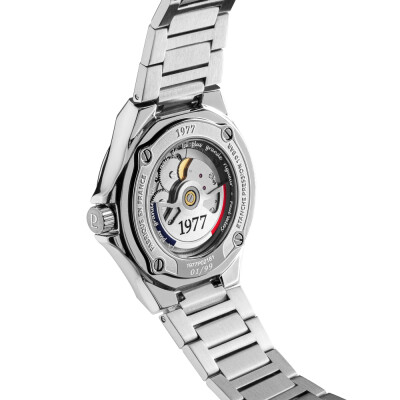 Montre 1977 Arsène Automatique 42,5mm Cadran orange, bracelet acier
