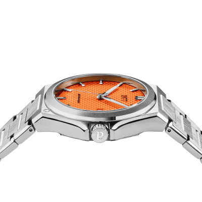 Montre 1977 Arsène Automatique 42,5mm Cadran orange, bracelet acier
