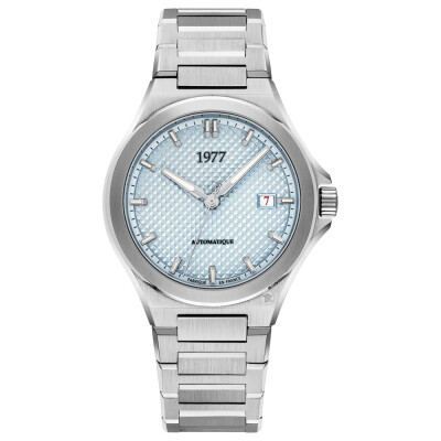 Montre 1977 Arsène Automatique 42,5mm Cadran bleu glacier, bracelet acier