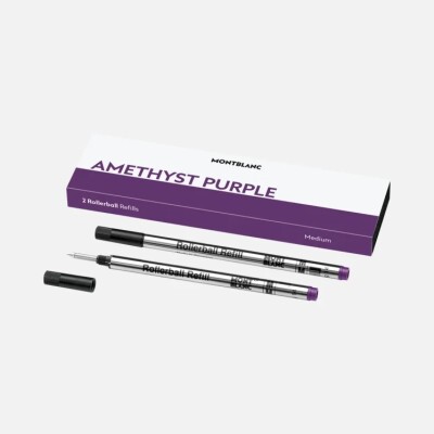 Boîte de 2 recharge Montblanc Rollerball Amethyst Purple (M)