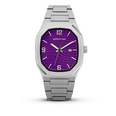 Montre unisexe Maison du Temps MTPhi Violet Acier