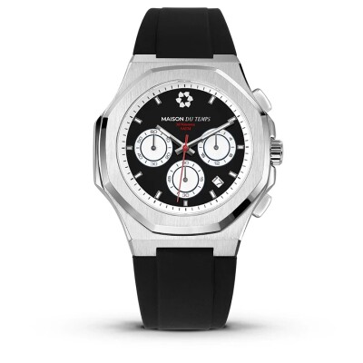 Montre Homme Maison du Temps MTGamma Chronographe Silicone Noir
