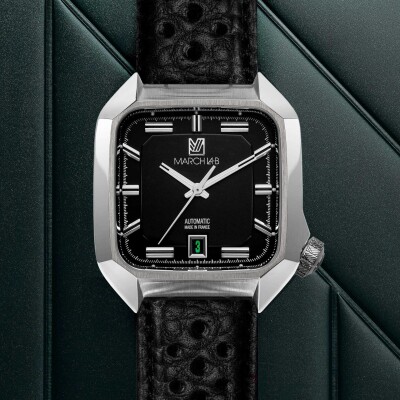 Montre March LA.B AM2 Automatique Grall / cuir Buffle Perforé