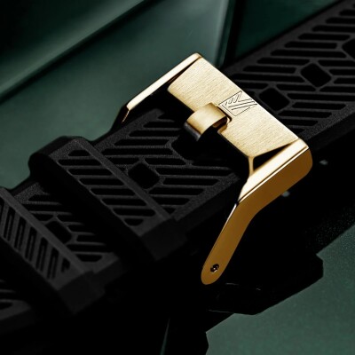 Montre March LA.B Bonzer Bronze Automatique Silicone noir