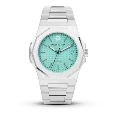 Montre Homme Maison Du Temps MTZETA Turquoise Acier
