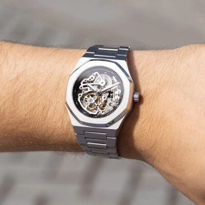 Mntre Homme Maison Du Temps MTBETA 42mm SKELETON Acier