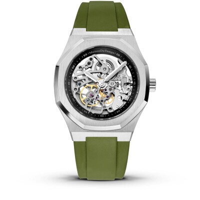 Mntre Homme Maison Du Temps MTBETA 42mm SKELETON Silicone Kaki