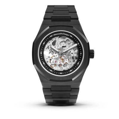 Mntre Homme Maison Du Temps MTBETA 4mm SKELETON Black Edition Acier