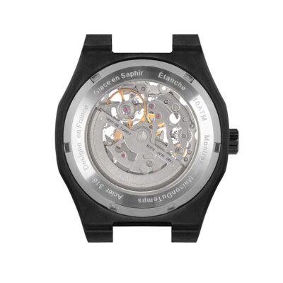 Mntre Homme Maison Du Temps MTBETA 4mm SKELETON Black Edition Silicone Turquoise