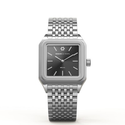Montre Femme Maison Du Temps MTERIS Quartz Noir Acier