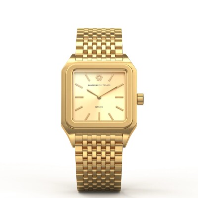 Montre Femme Maison Du Temps MTERIS Quartz Champagne Acier doré jaune