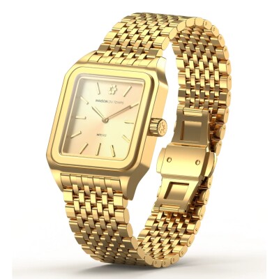Montre Femme Maison Du Temps MTERIS Quartz Champagne Acier doré jaune