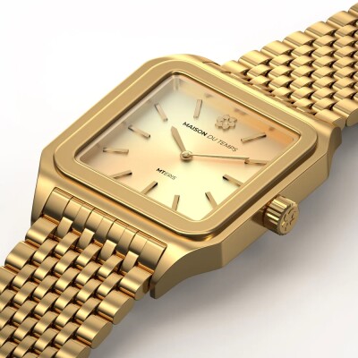 Montre Femme Maison Du Temps MTERIS Quartz Champagne Acier doré jaune