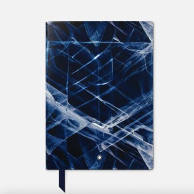 CARNET #163 FORMAT MOYEN, COLLECTION MONTBLANC MEISTERSTÜCK GLACIER, BLEU -