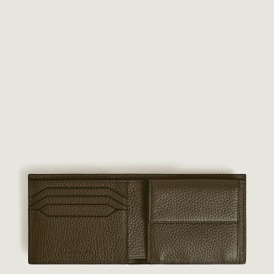 Portefeuille Montblanc 4CC avec porte-monnaie Kaki