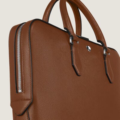 Porte-Documents Montblanc Fin en cuir Sartorial Fauve