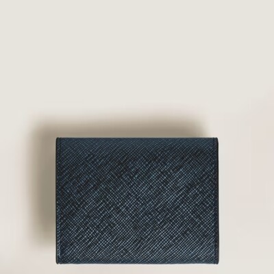Porte-Monnaie Montblanc Envelope Sartorial Bleu Tweed