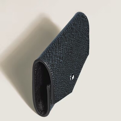 Porte-Monnaie Montblanc Envelope Sartorial Bleu Tweed