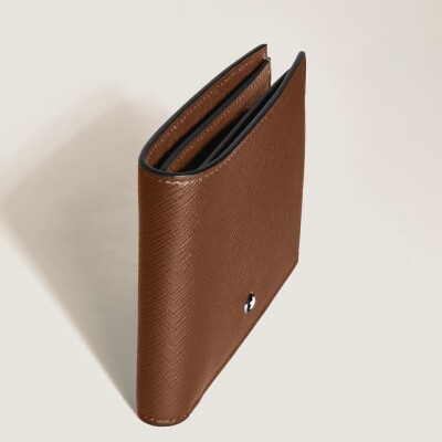 Portefeuille Montblanc 6cc en Cuir Sartorial Fauve