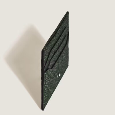 Porte-Cartes Montblanc 6cc en Cuir Sartorial Tweed Kaki