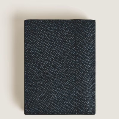 Porte-Cartes Montblanc 4cc en Cuir Sartorial Tweed Bleu
