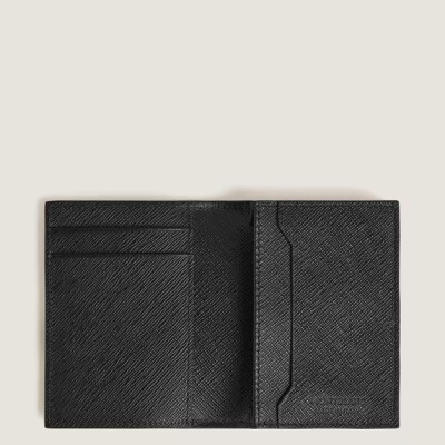 Porte-Cartes Montblanc 4cc en Cuir Sartorial Tweed Bleu