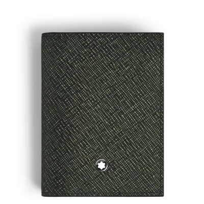 Porte-Cartes Montblanc 4cc en Cuir Sartorial Tweed Kaki