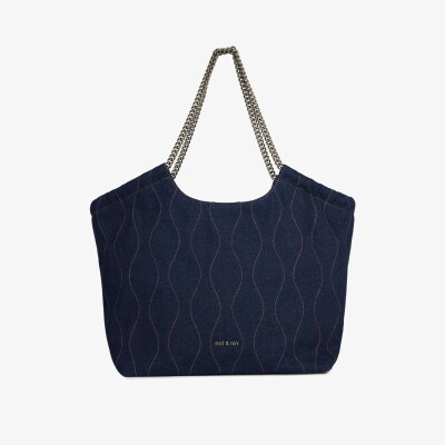 Sac cabas Nat & Nin MARCELLE Denim - Toile denim