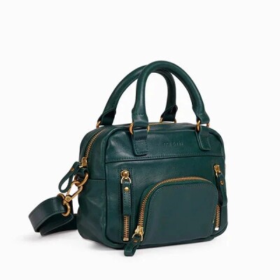 Sac à main nat & nin Micro Macy Vert Empire - Cuir grainé