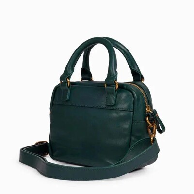 Sac à main nat & nin Micro Macy Vert Empire - Cuir grainé