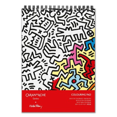 Bloc de coloriage A5 Caran d'Ache x Keith Haring - Edition spéciale