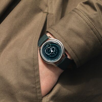 Montre automatique Mixte Seconde française Vert