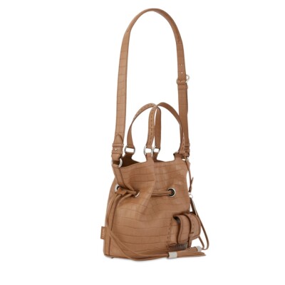 Sac à main Premier Flirt de Lancel M Granit Façon Croco