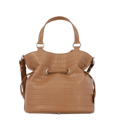 Sac à main Premier Flirt de Lancel M Granit Façon Croco