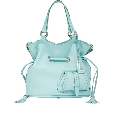 Sac à main seau Premier Flirt de Lancel M cuir Menthe