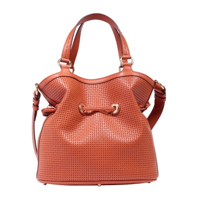 Sac à main Premier Flirt de Lancel M Cuir suédé perforé Vermeil