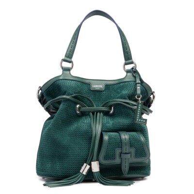 Sac à main Premier Flirt de Lancel M Cuir suédé perforé Imprérial