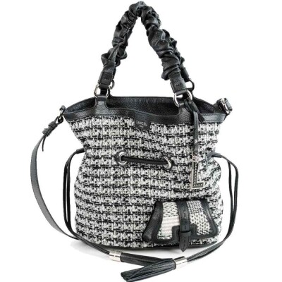 Sac à main Premier Flirt de Lancel M Textile Tweed Tartan