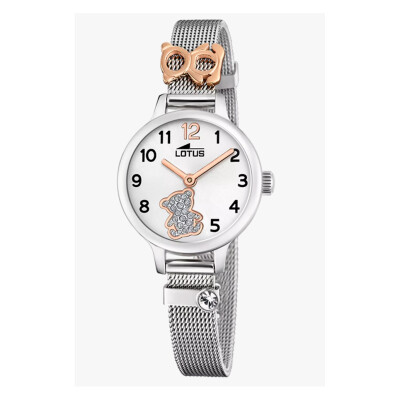 MONTRE LOTUS JUNIOR COLLECTION 18659/4 ARGENT, BRACELET EN ACIER, ENFANTS