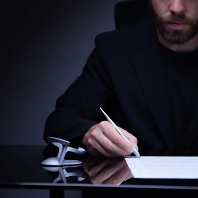 Stylo bille NOVIUM Hoverpen Interstellar Starlight silver