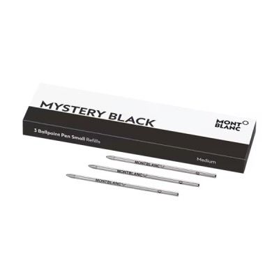 3x Recharges pour Stylo Bille Petit Modèle, Mystery Black