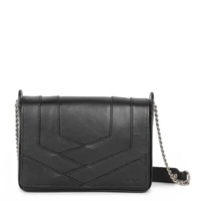 Sac porté épaule nat & nin Capri Noir - Cuir lisse