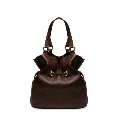 Sac à main seau Premier Flirt de Lancel M cuir Noix de coco