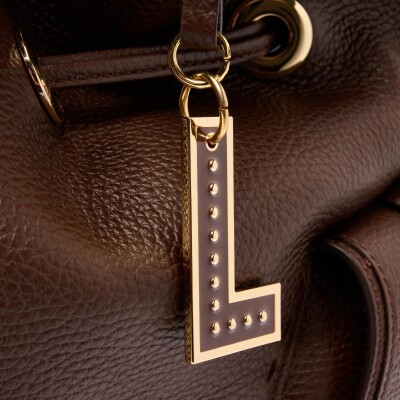 Sac à main seau Premier Flirt de Lancel M cuir Noix de coco
