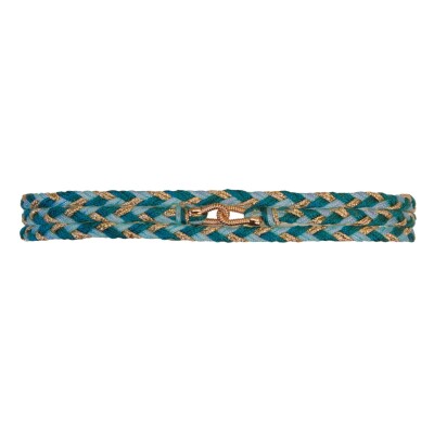 Bracelet SING A SONG 3 tours Cordon tressé Toi & Moi en corde de guitare