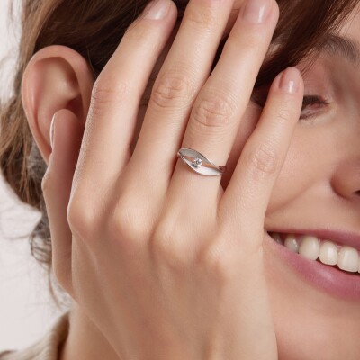 Bague AnnaMaria Cammilli Dune Assolo Sunrise Gold avec diamant