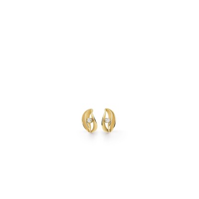 Boucles d'oreilles AnnaMaria Cammilli Velaa Star Yellow Sunrise Gold et diamants