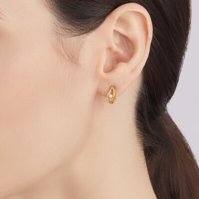 Boucles d'oreilles AnnaMaria Cammilli Velaa Star Yellow Sunrise Gold et diamants