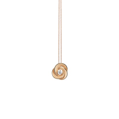 Pendentif AnnaMaria Cammilli Desert Rose Orange Apricot Gold avec diamant