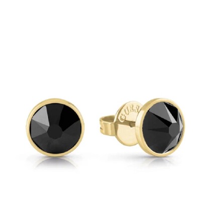 Boucles d'oreilles GUESS Frontiers Homme acier doré et cristaux